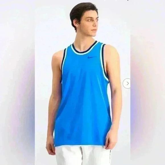 Nike Men Dri-fit Mesh Basketball Jersey, Blue
Size Small - Picture 1 of 8